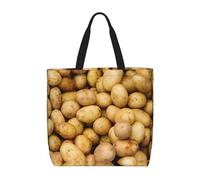 Garden Potatoes Basic Models Tote Bag With Zipper With Inner Pockets,Laptop Work Tote Bag For Sport,Travel