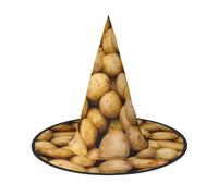 Garden Potatoes Print Halloween Witch Hat Unisex For Parties Christmas Parties Carnivals And Cosplay