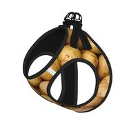 Garden Potatoes Print Harness Leash Set For Cats And Dogs, Reflective Adjustable, Soft Breathable Mesh Vest With Escape-Proof Lead, For Small Pets And Kitten Puppies