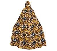 Garden Potatoes Print Unisex Adult Hooded Comfortable Cloak Cosplay Costume Halloween Christmas Carnival