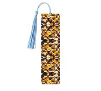Garden Potatoes Print Wooden Bookmark Women Men Tassel Book Marks Bookmarks for Book Lovers Reading Accessories