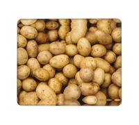 Garden Potatoes Thick Comfort Mouse Pad with Lock Edge Design, Large Non-Slip Rubber Base Desk Mat for Office