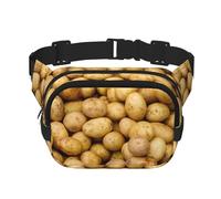Garden Potatoes Zipper Fanny Pack, Crossbody Bags with Adjustable Strap for Jogging, Cycling