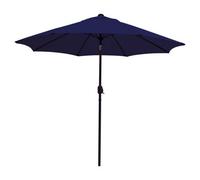 Garden Pride 2.7M Garden Parasol, Garden Entertaining Navy Blue