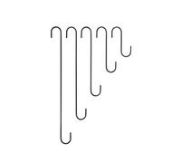 Garden Pride 24" S Hooks - Pack Of 3, Hanging Basket Bracket