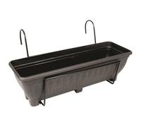 Garden Pride Balcony/fence Holder - Plain Back Planter Holder - Charcoal
