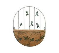 Garden Pride Basket Planter With Trellis- Leaf Design- Wall Mounted