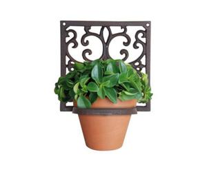Garden Pride Cast Iron Wall Mounted Pot Holder - 1 Pot