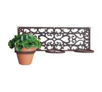 Garden Pride Cast Iron Wall Mounted Pot Holder - 3 Pot