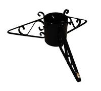 Garden Pride Christmas Tree Stand - 5" Base - Metal - Solid Steel - Plastic Coated (Black)