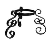 Decorative Pot Stand - Flower Pot Ring - Black / 12in