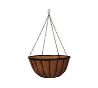 Hanging Basket Cauldron Planter - Black / 12in