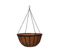 Hanging Basket Cauldron Planter - Black / 16in