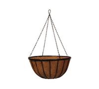 Garden Pride Hanging Basket/hanging Cauldron Planter -18" With Coco Liner