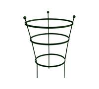 Garden Pride Heavy Duty Peony Cage Plant Support - 62Cm Tall - Plastic Coated Green - Pair