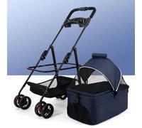 Garden Pride Pet Stroller Navy Blue For Small Pet
