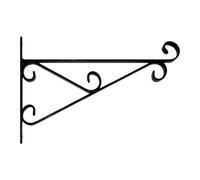 Garden Pride Premium Hanging Basket Bracket - Black 15"