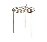 Garden Pride Raw Grow Through Plant Supports - Round - Raw Steel Designed To Rust