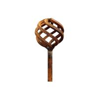 Garden Pride Rusty Metal Sphere Garden Stake - Small - Pack Of 3 - Raw Steel Designed To Rust