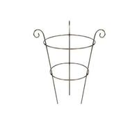 Garden Pride Scrolled Top Peony Cage Plant Support - Raw Steel Designed To Rust - Pack Of 3
