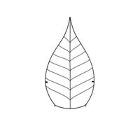 Garden Pride Wall Mounted Leaf Trellis - 38" (97Cm) - Pack Of 2, Plant Supports