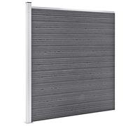 Garden Privacy Fence Panel - 1045x186 cm Gray, Windbreak Screen, Stylish Slatted Design for Outdoor Terrace & Garden, Weather-Resistant & Easy to Install