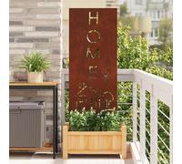 Garden Privacy Screen Rusty 50 x 140 cm Weatherproof Steel Matt, Decorative Inlay, Outdoor, Private Privacy Screen, Easy Assembly, Durable Wall Decor
