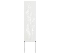 Garden Privacy Screen Black 32 x 140 cm Cold-rolled steel