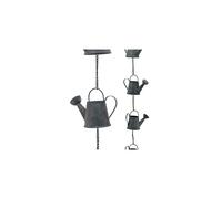 Garden Products RC03 Rain Chain Antique Blue Watering Can
