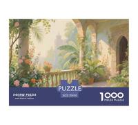 Garden Promenade Wooden Jigsaw Puzzle Waterproof 1000 Piece Puzzles for Adults Colourful Home Decoration