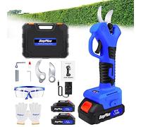 Garden Pruners Battery Powered Tree Branch Pruner, Cordless Electric Pruning Shears, Lightweight Branches Scissor Tool, 1.5Ah 1500mA Lithium Battery Powered and 2 Blades