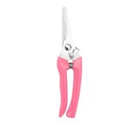 Garden Pruning Shears, Stainless Steel Floral Scissors, Hand Pruner for Cutting Flowers, Trimming Plants, Picking Fruits(Pink Straight)