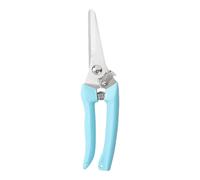 Garden Pruning Shears, Stainless Steel Floral Scissors, Hand Pruner for Cutting Flowers, Trimming Plants, Picking Fruits(Blue Straight)