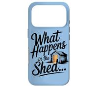 Garden Pub What Happens In The Shed Bar Case for iPhone 17 Pro