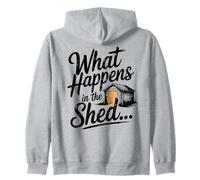 Garden Pub What Happens In The Shed Bar Zip Hoodie