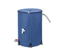 Garden Rain Barrels Collapsible Foldable rain water barrel 250L Blue