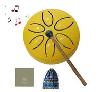 Garden Rain Drum for Outside - 3 Inch 6 Notes Yard Rhythm Rain Drum for Kids - Portable Sound Healing Instrument for Soothing Beginner Class Decoration Meditation Practice Yoga School
