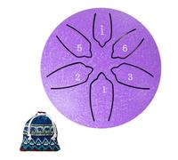 Garden Rain Drum for Outside Rain Chime Tongue Drum 3 Inch 6 Note Mini Handpan Drums Outdoor Rain Bells Garden Percussion Instrument With Mallets & Bag, Musical Gift for Kids & Adults