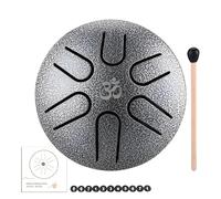 Garden Rain Drum, Steel Tongue Drum Rain Chime, 3 Inches 6 Notes Rain Drum for Outside, Waterproof -ni Handpan Drum, Pocket Tongue Drum for Musical Education Entertainment Meditation