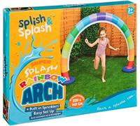 Garden Rainbow Arch Sprinkler Hour Of Fun In Hot Summer - Sturdy Construction - Adjustable Water Flow - Easy Installation Plastic Or Metal - 142 x 220cm