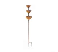 Garden Rainwater Collector with 3-Tier Structure to Support Local Wildlife Including For Birds Bees and Butterflies in Natural Outdoor Settings