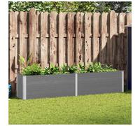 vidaXL Garden Raised Bed 250x50x54cm WPC Grey, Grey