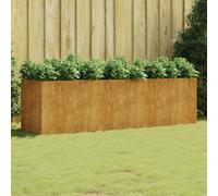 Garden Raised Bed 280x80x80 cm Rust Corten Steel Heavy Duty Planter Weathering