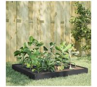 Garden Raised Bed Anthracite Steel 100x100x18.5cm Open Bottom Assembly QuickDIY