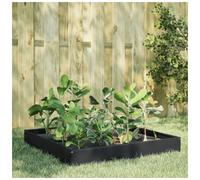 Garden Raised Bed Black Steel 100x100x26cm Raised Planter Open Bottom for herbs
