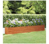 Garden Raised Bed Corten Steel Rusty 320x40x45cm Deep Planter Sturdy EdgeFold XL
