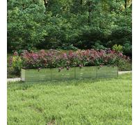 Garden Raised Bed Galvanized Steel Patio Planter Flower Box Multi Sizes vidaXL