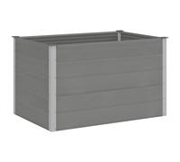 vidaXL Garden Raised Bed WPC 150x100x91cm Grey