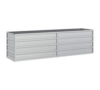 vidaXL Garden Raised Bed 160x40x45 cm Galvanized Steel