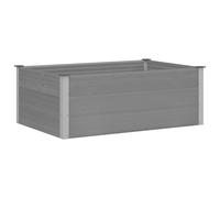 Garden Planter WPC Grey Outdoor Lawn Flower Pot Raised Bed Multi Sizes vidaXL